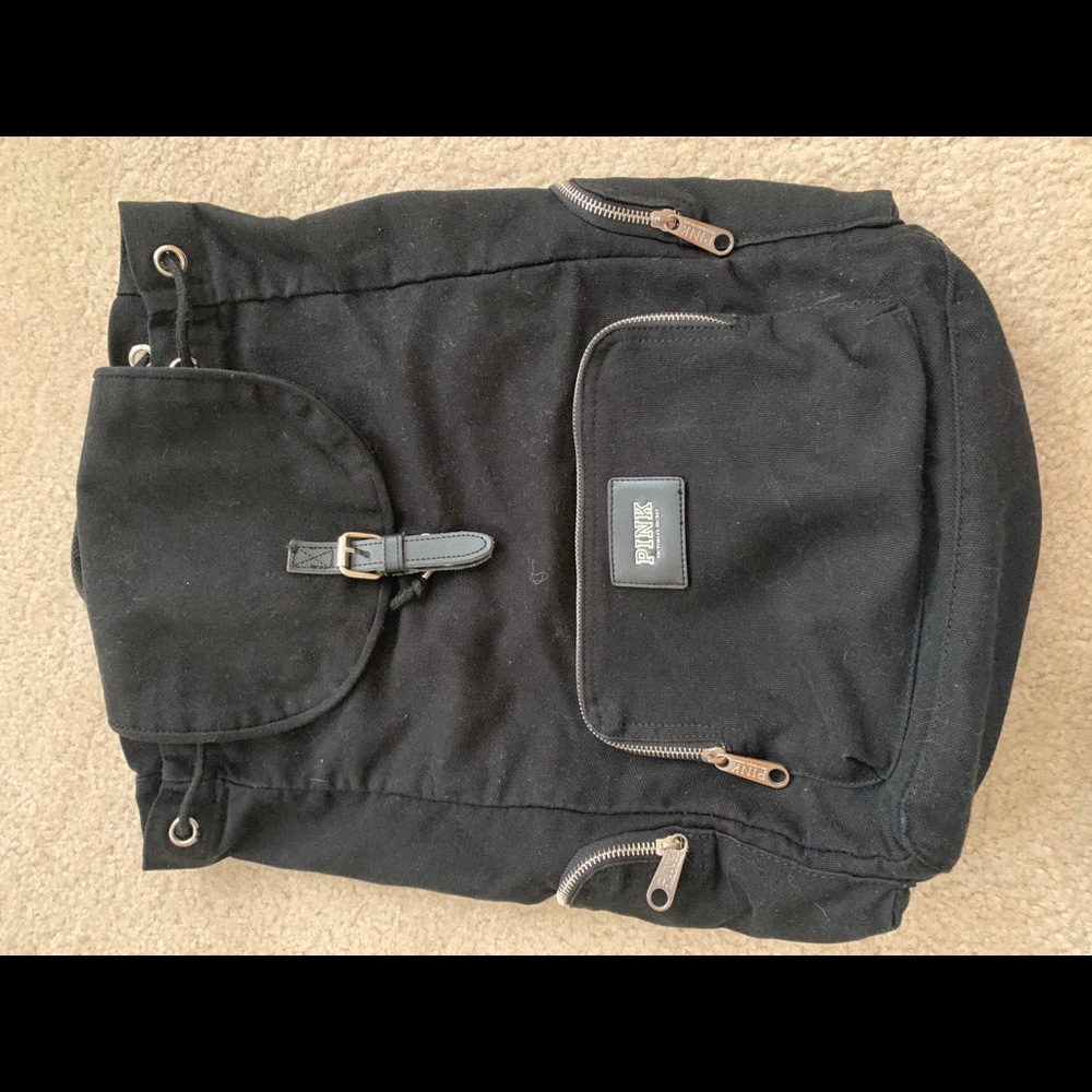 VS Pink black back pack